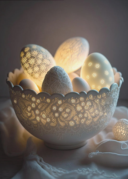 Radiant Egg Elegance | Poster