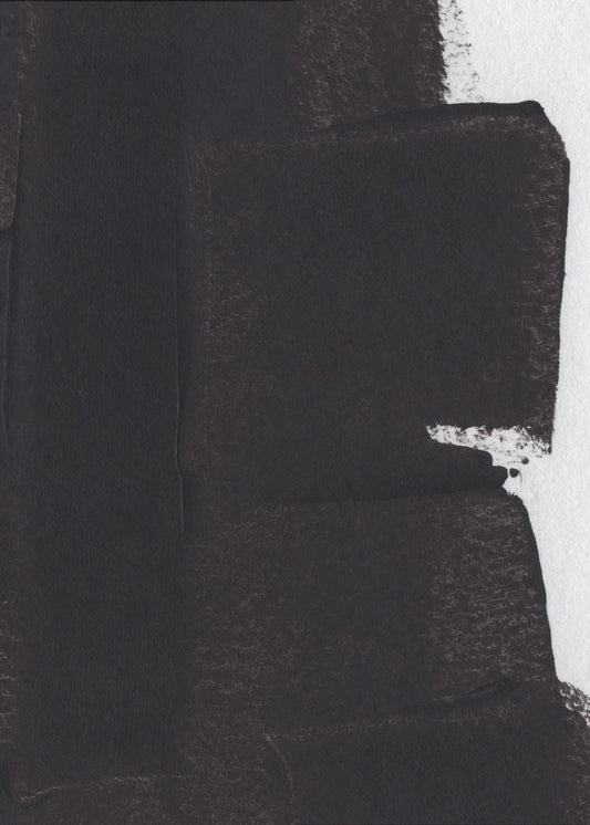 Textured Black Brushstrokes | Canvas
