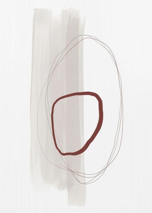 Overlapping Organic Shapes | Canvas
