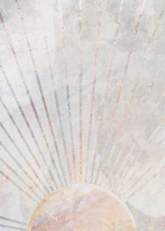 Sun Boho Morning Metallic Print | Poster