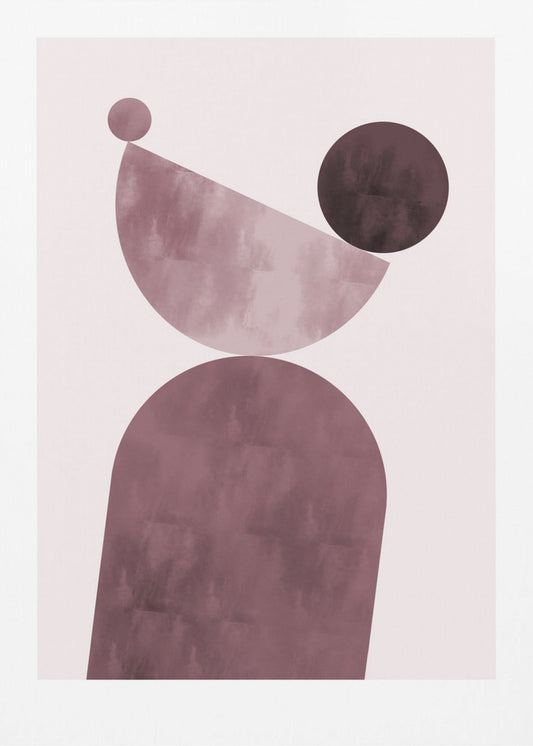 Geometrical Shapes Purple | Poster