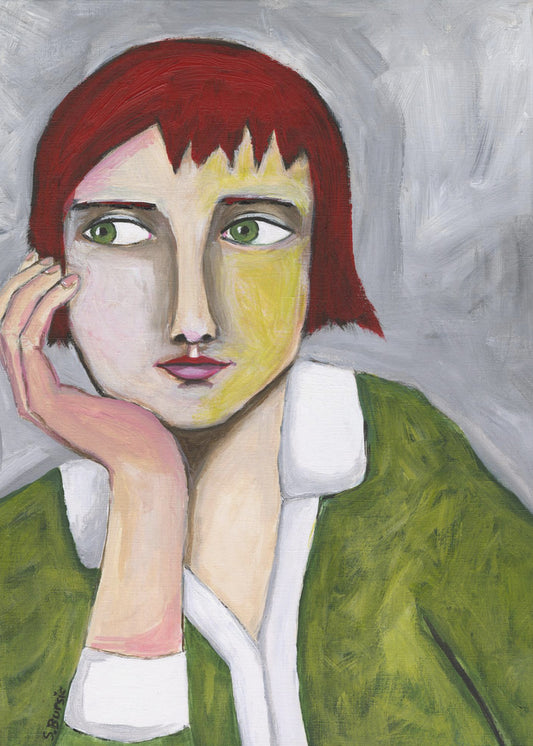 Thinking Lady | Canvas