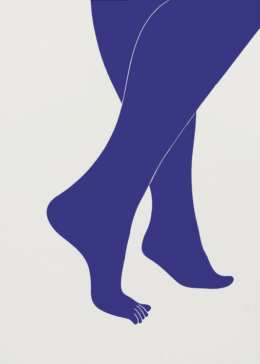 Tip Toe Blue | Canvas