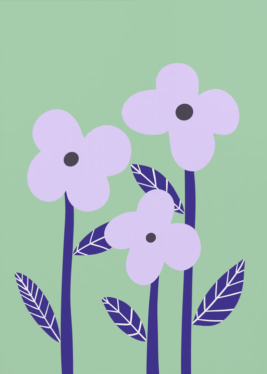 Violet Blossoms | Canvas