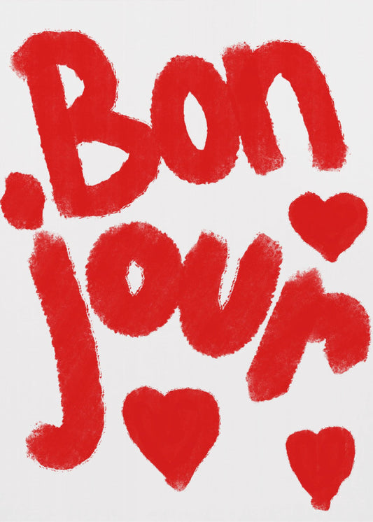 Bonjour Hearts | Poster