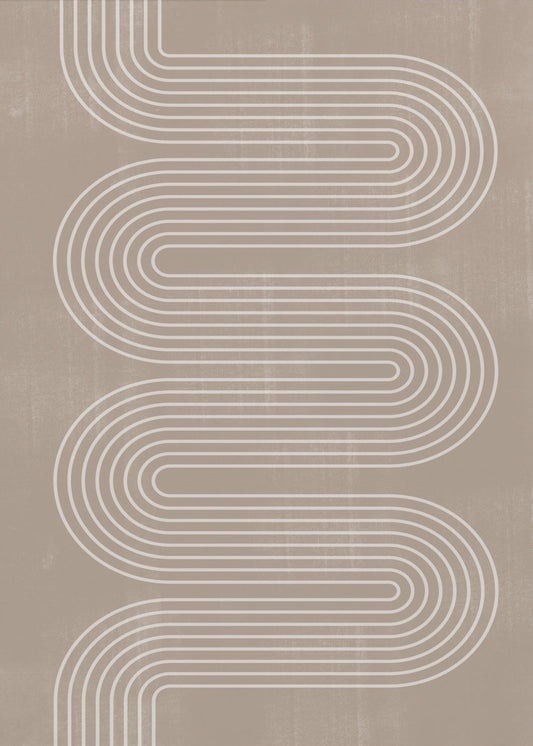 Curved Line Harmony | Canvas