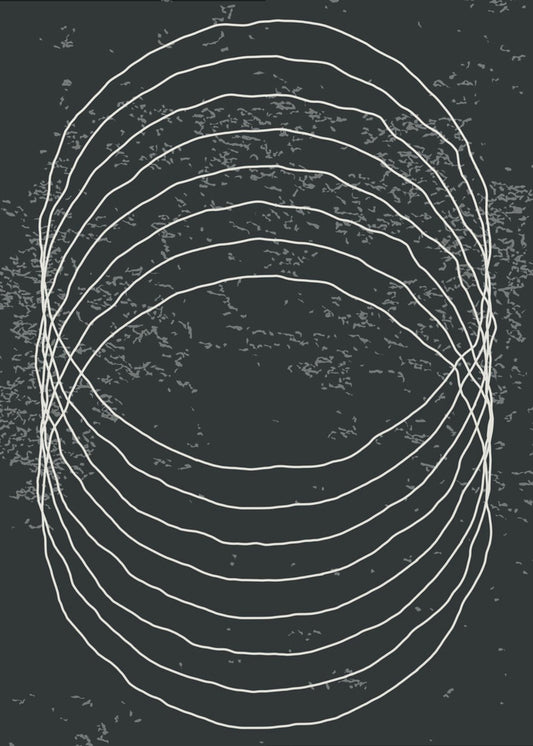 Black and White Circles | Canvas