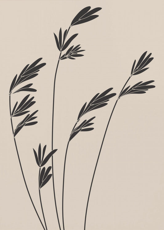 Black Plants | Canvas