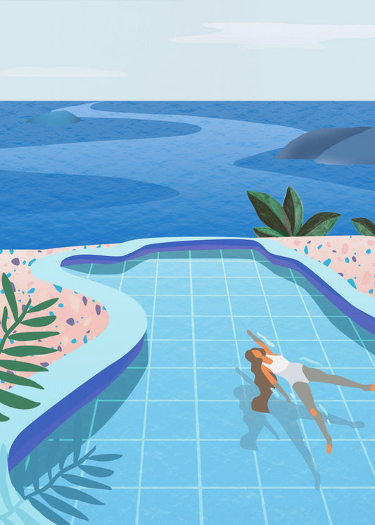 Girl in Pool | Poster