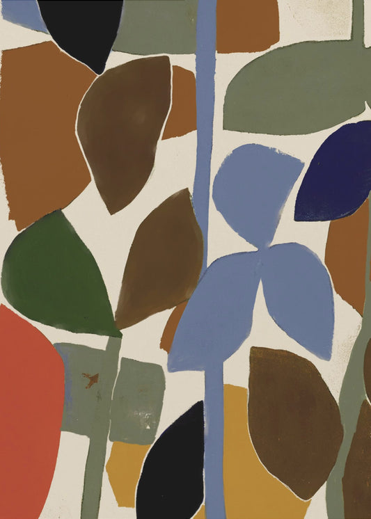 Abstract Leaves Harmony | Poster