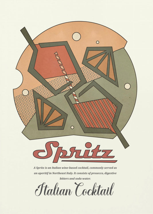 Geometrical spritz print | Canvas