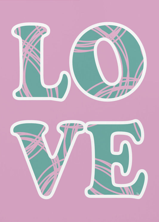 Bold Love Lines | Canvas