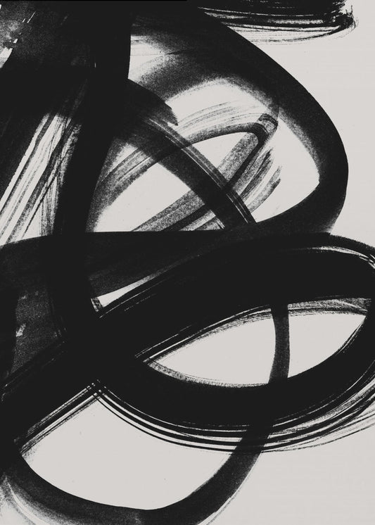 Abstract Brush Strokes 5 A1 | Poster