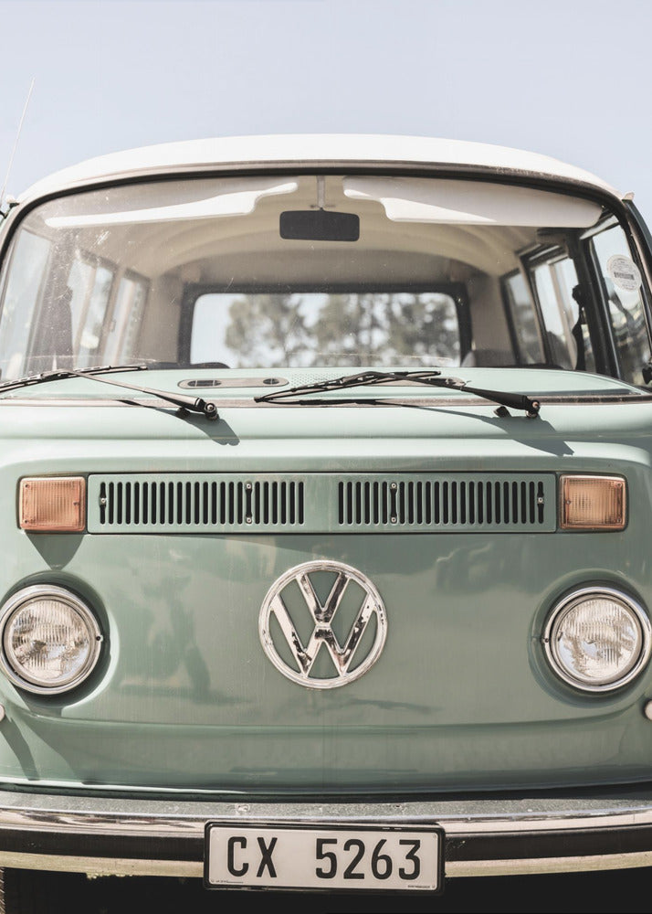 Classic Design In Soft Green Tones Cars | Canvas