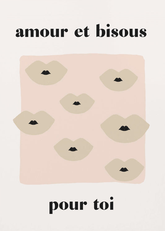 French Kiss Poster | Canvas