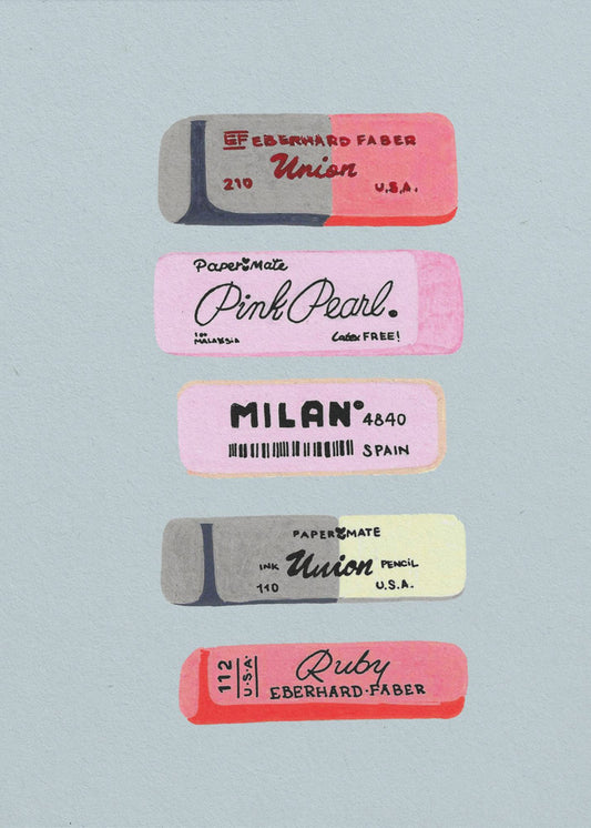 Erasers Art Print | Poster