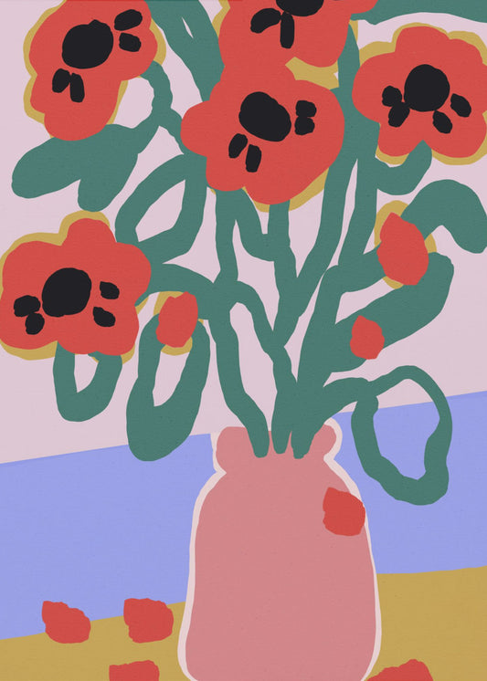 Bold Blooms Vase | Canvas