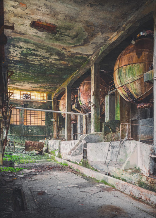 Rusty Industrial Balls | Poster