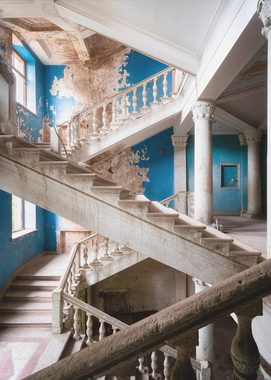Blue Staircase | Canvas