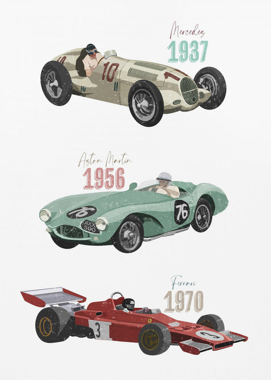 Vintage Racecars | Canvas