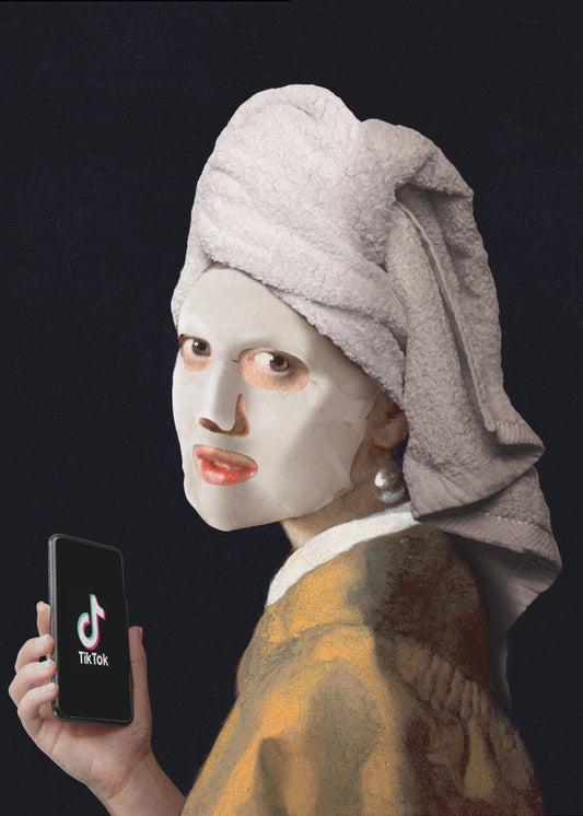 Girl with TikTok | Canvas