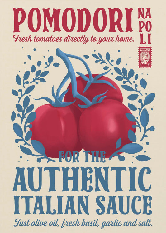 Pomodori Kitchen print | Canvas