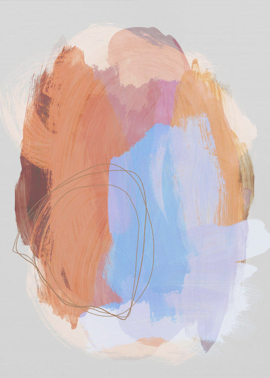 Abstract Brush Strokes 38Z | Poster
