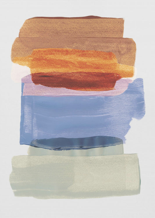 Abstract Brush Strokes 49 A1 | Poster