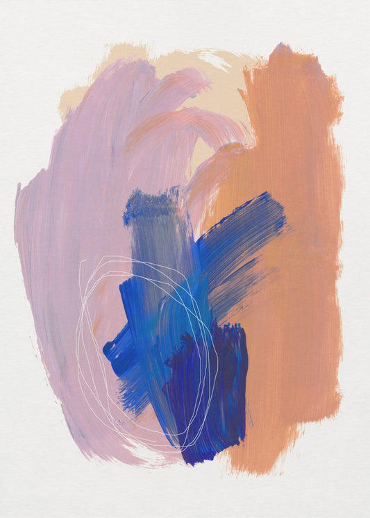 Abstract Brush Strokes 90 | Poster