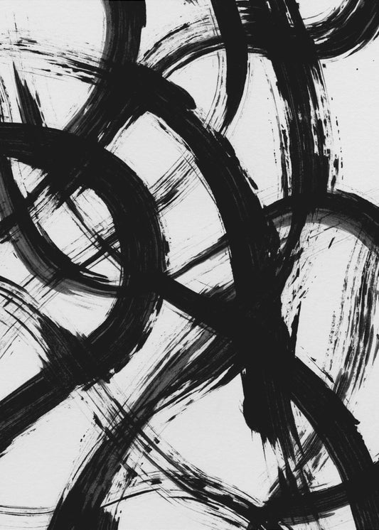Abstract Brush Strokes 98X | Poster