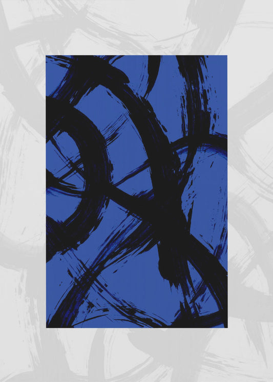 Abstract Brush Strokes 98Y | Poster