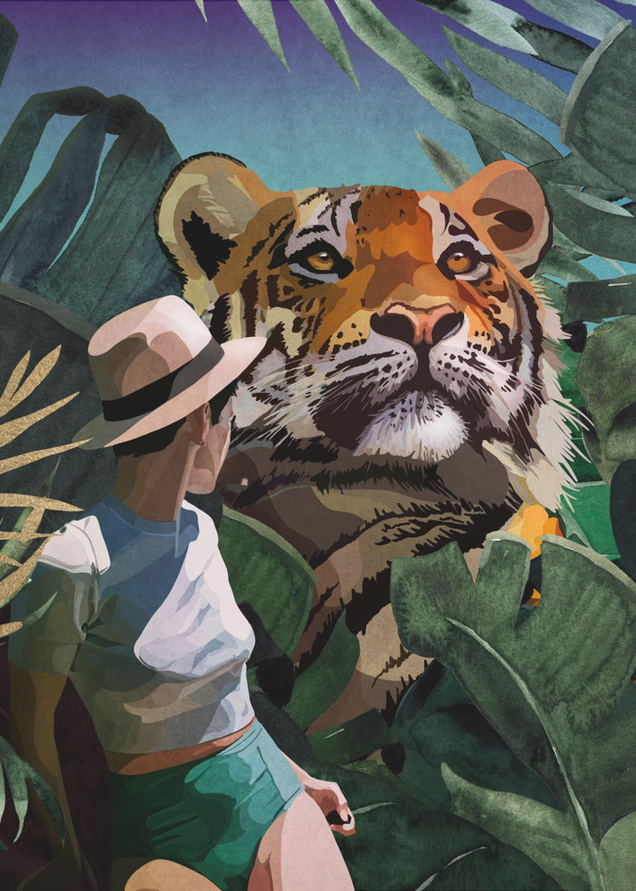 Jungle Encounter | Canvas