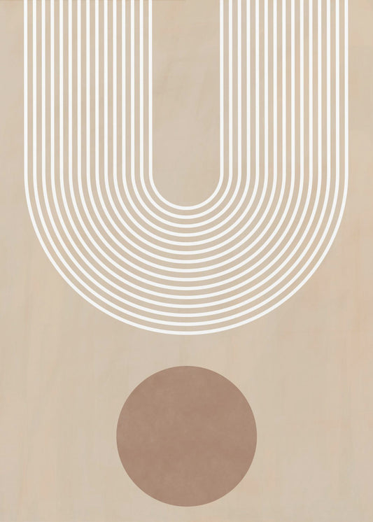 Beige Arc Poster | Poster