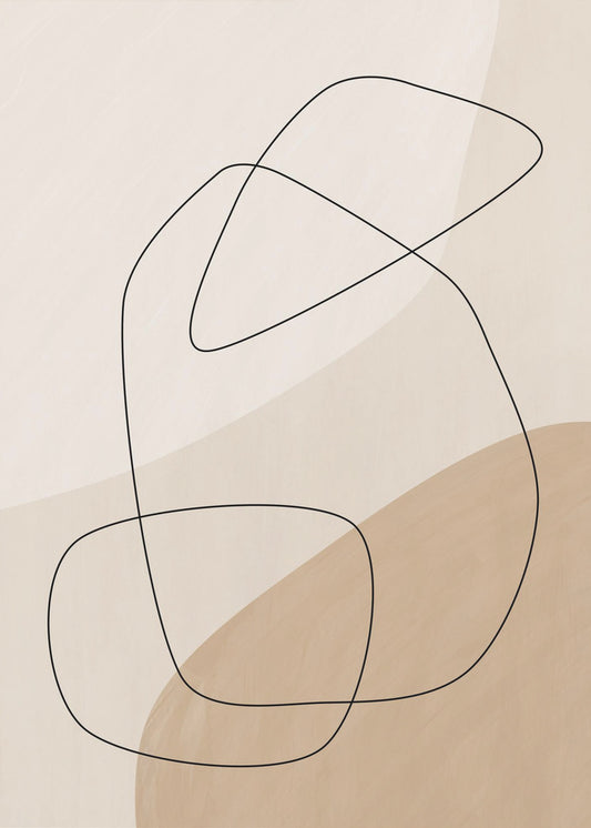 Graphic Shapes &amp; Lines Poster | Poster