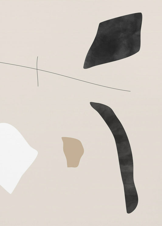Graphic Shapes and Lines Poster | Poster