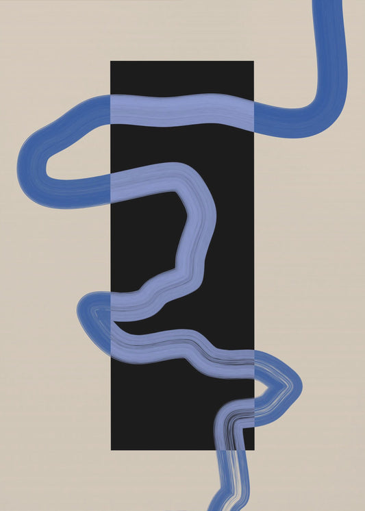 Blue Pathway Flow | Poster