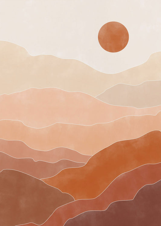 Desert Sun Rise | Poster