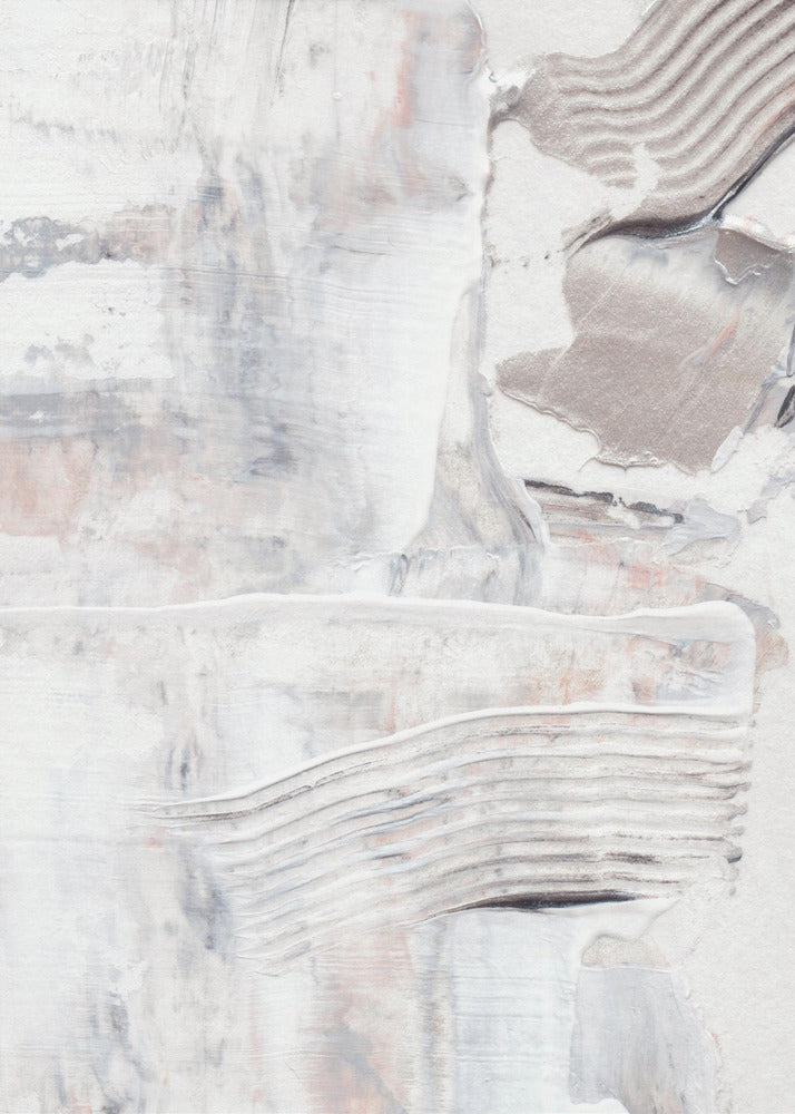 Textured Brushstrokes and Layered Neutral Tones | Poster