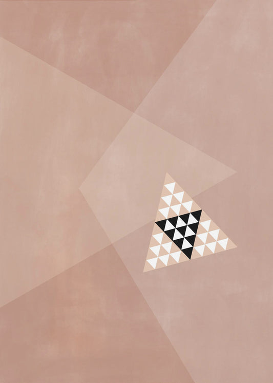 Geometric Design With A Central Triangular Pattern | Poster