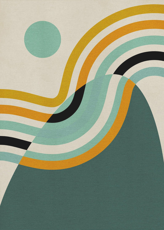 Rainbow Plus Shapes2 | Poster