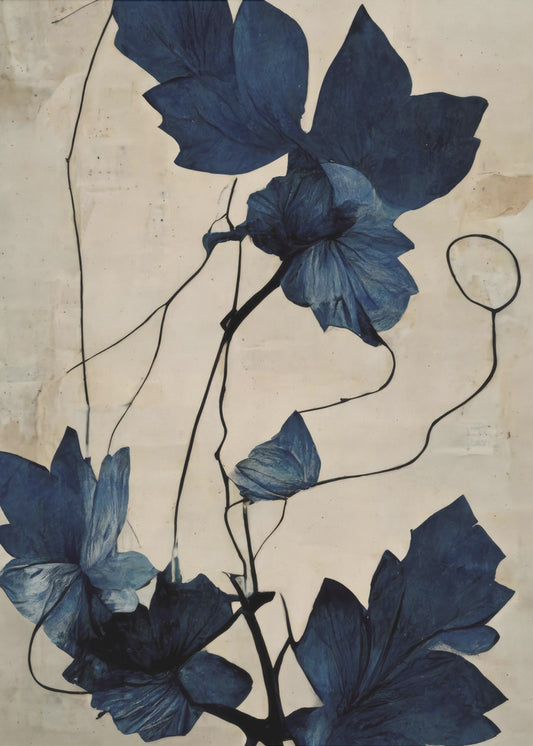 Indigo Flower | Canvas