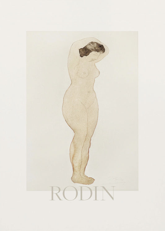 Nude, Standing With Hands On Head | Poster
