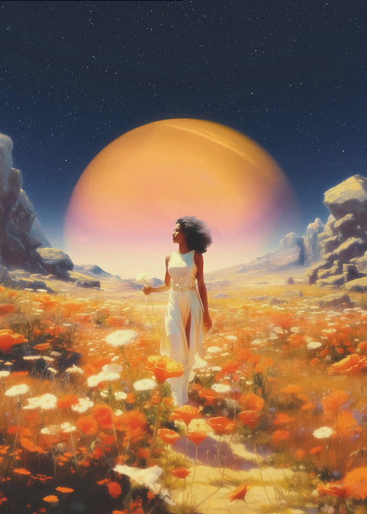 Cosmic Flower Fields | Poster