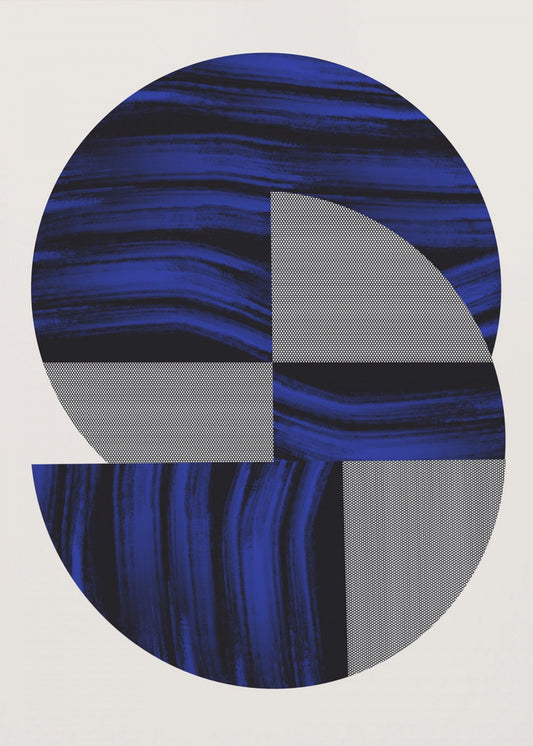 Scandinavian In Blue and Black 2 | Canvas
