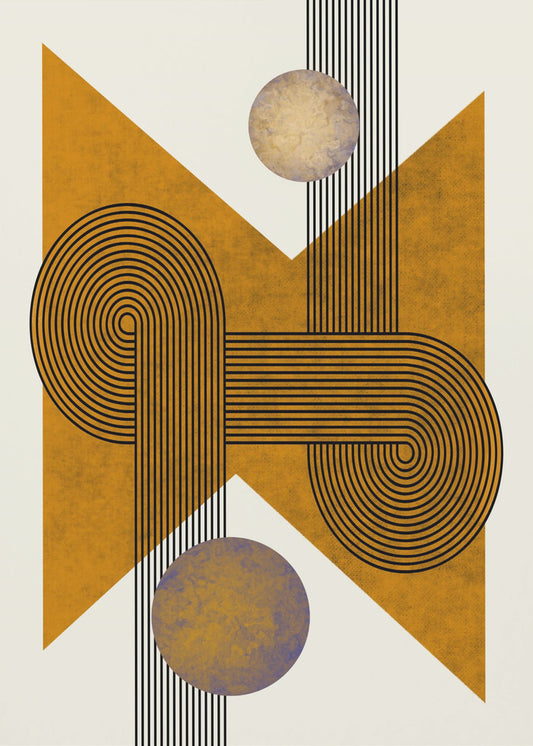Textured Mid Century Composition 4 | Canvas