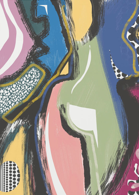 Colorful Abstract Bum | Canvas
