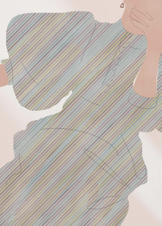 Striped Elegance | Canvas