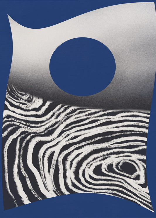 Zebra Moon Wave | Canvas
