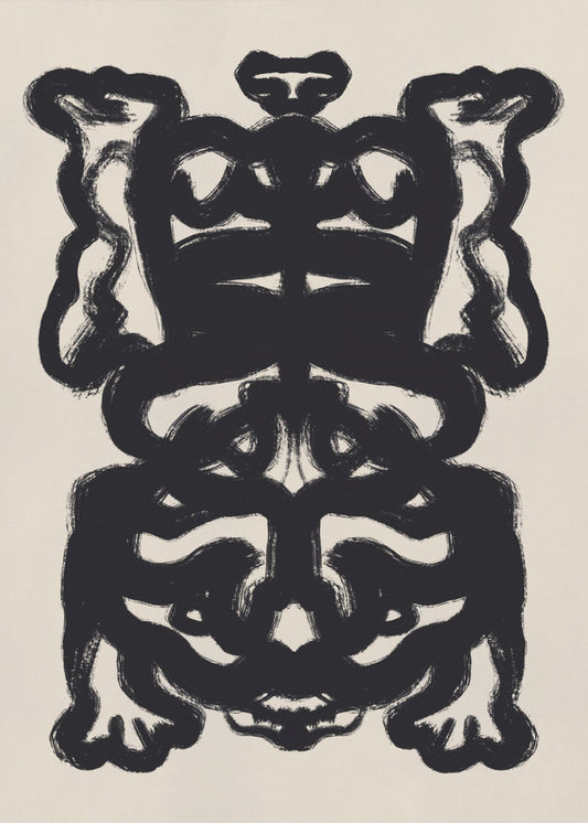 Symmetrical Black Pattern | Canvas