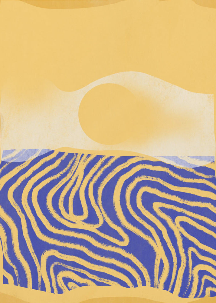Golden Waves Harmony | Poster